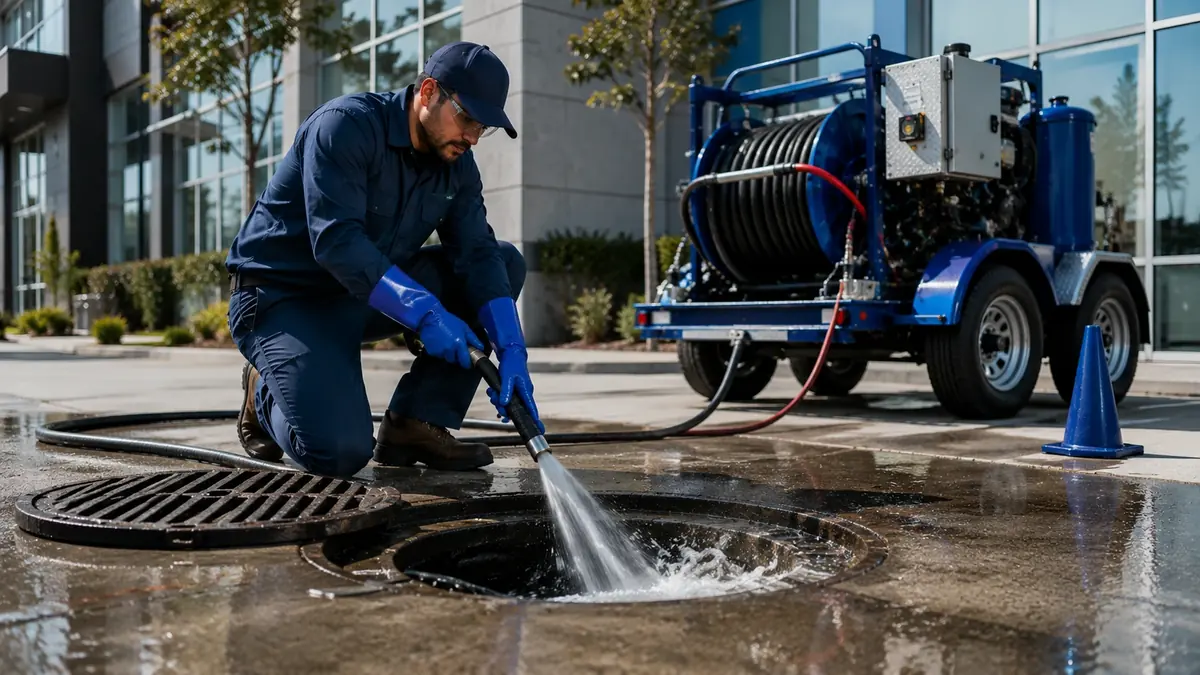 Commercial Hydro Jet Drain Cleaning in Cambria