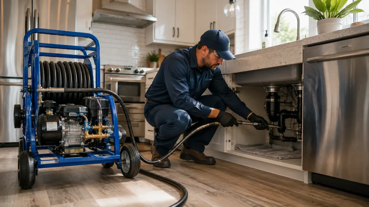 Kitchen Drain Hydro Jetting in Cambria
