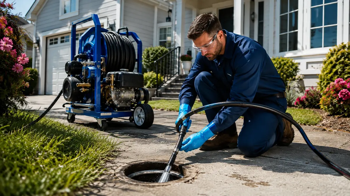 Residential Hydro Jet Drain Cleaning in Cambria