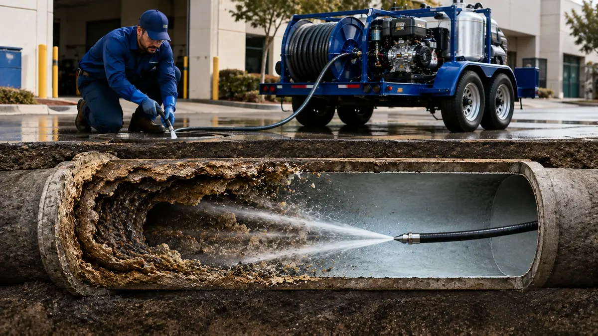 Sewer Pipe Descaling in Cambria